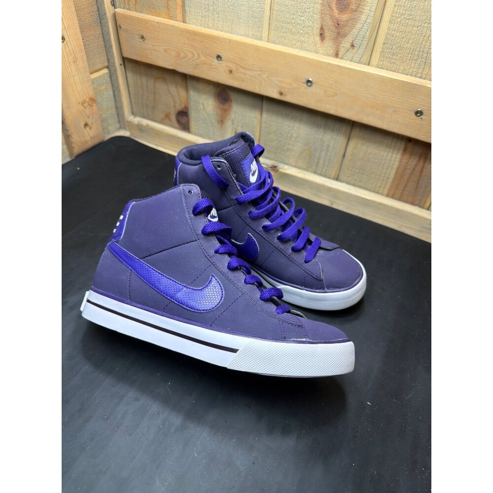 Nike Youth Purple High-Top Sneakers Size 4Y Retro Fits Womens 5.5